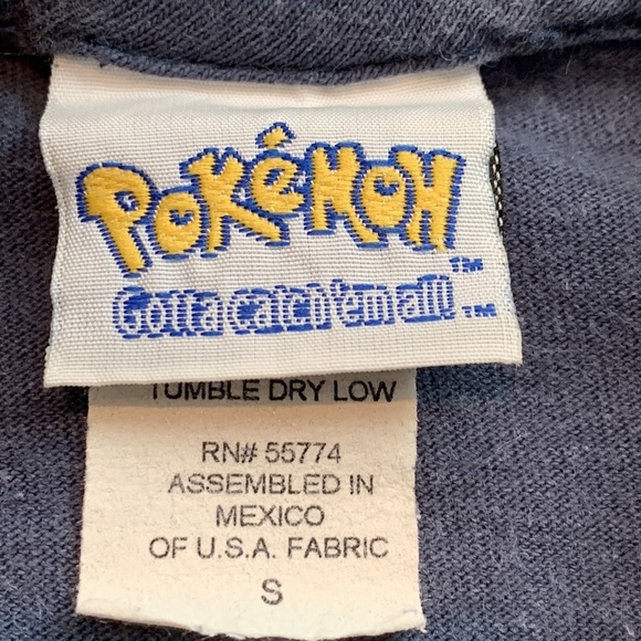 Vintage Charizard Long Sleeve Shirt #06 Who’s That Pokeman 1999 Nintendo - Picture 5 of 8